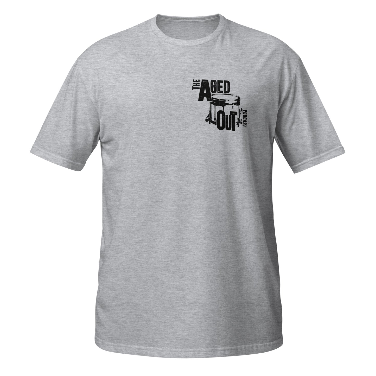 Unisex Aged Out Logo T-Shirt (Light Grey)